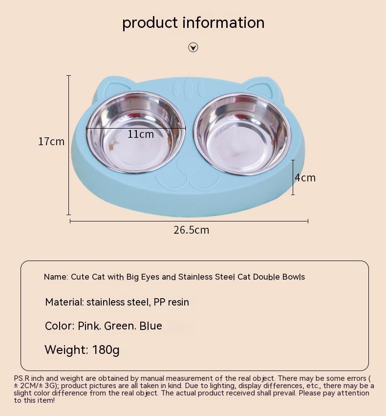 Pet Feeding And Drinking Water Bowl Basin