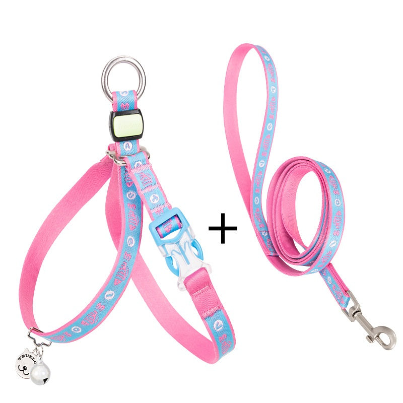 Pet Bell Chest Harness With Leash Vest Package