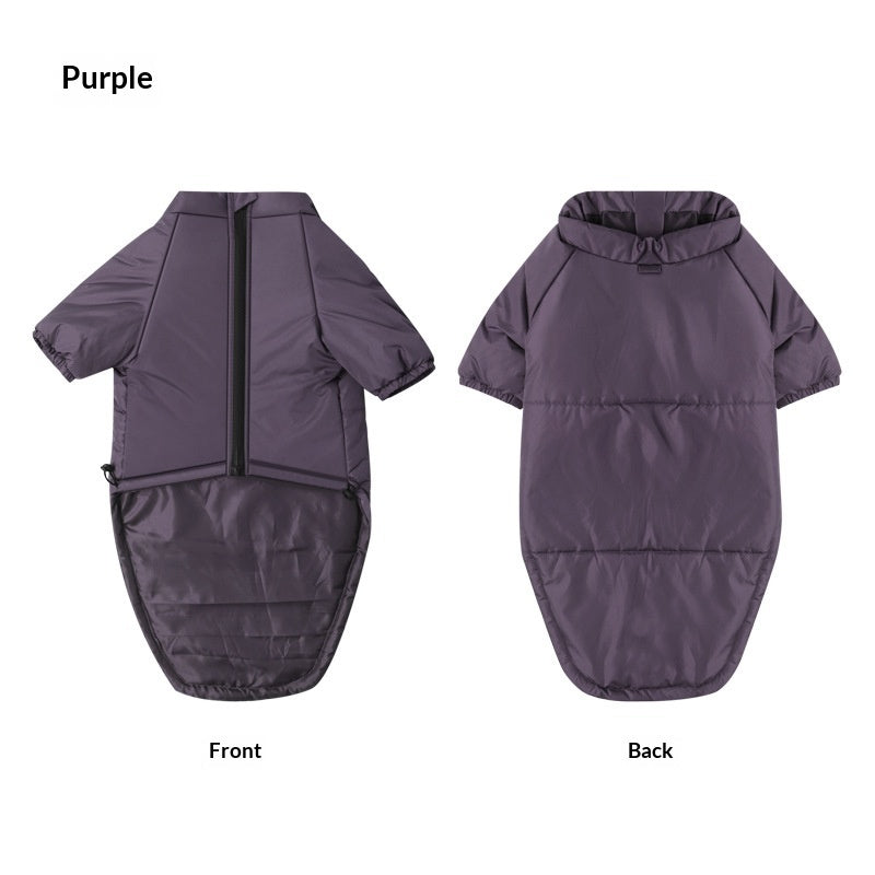 Cotton Two-Leg Pet Jacket For Warmth And Comfort