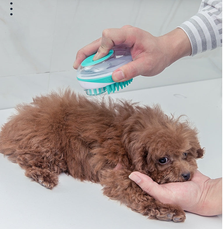 Pet Bath Massage Brush For Pet Grooming And Cleaning
