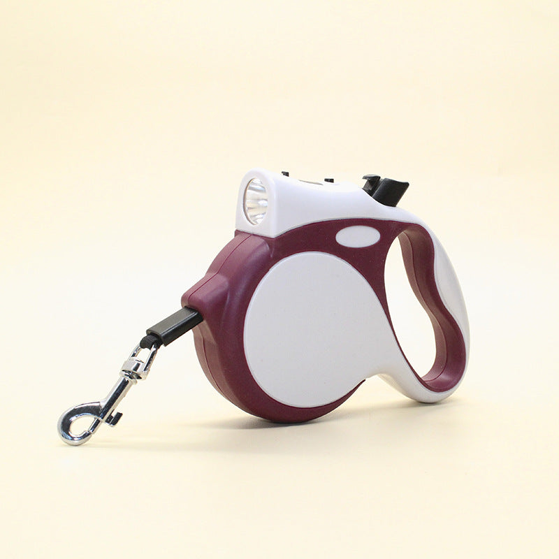 Lighted Retractable Pet Rope Leash For Safe Walking