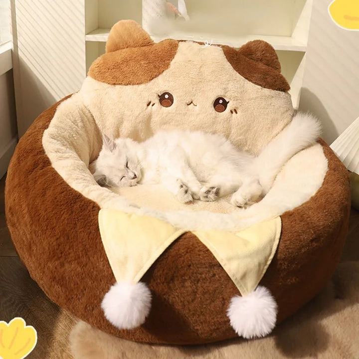 Pet Round Warm Sleep Cushion Sofa Nest Mattress