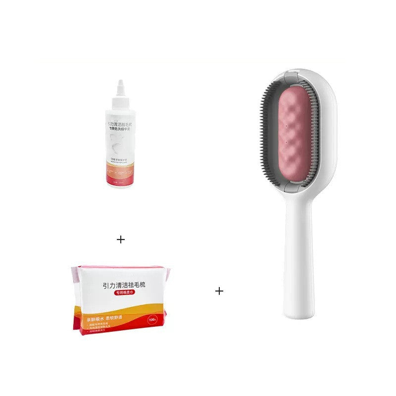 Pet Grooming Brush With Tank For Hair Removal Tool