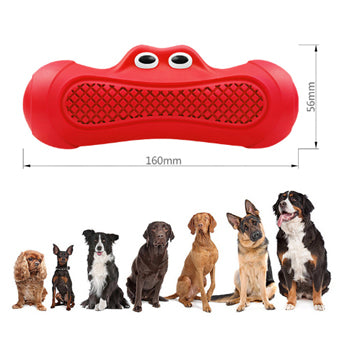 Pet Vocal Rugby Natural Rubber Chew Teething Toy