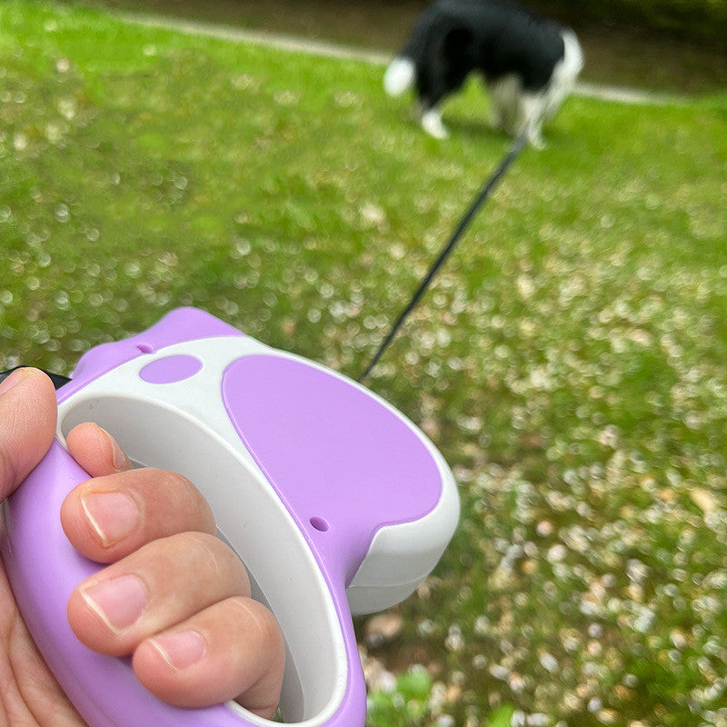 Lighted Retractable Pet Rope Leash For Safe Walking