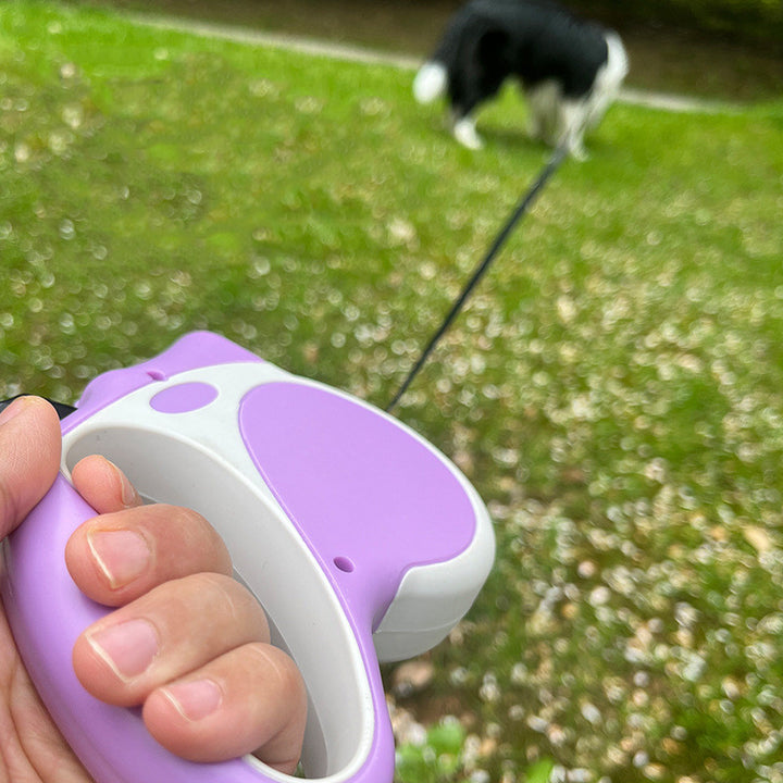 Lighted Retractable Pet Rope Leash For Safe Walking