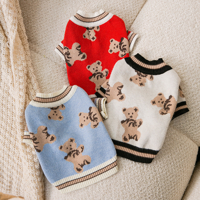 Pet Simple Warm Knitted Sweater Clothing