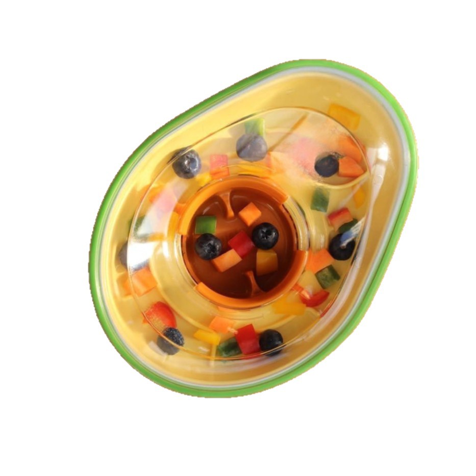 Pet Anti Tumble Avocado Feeding Bowl