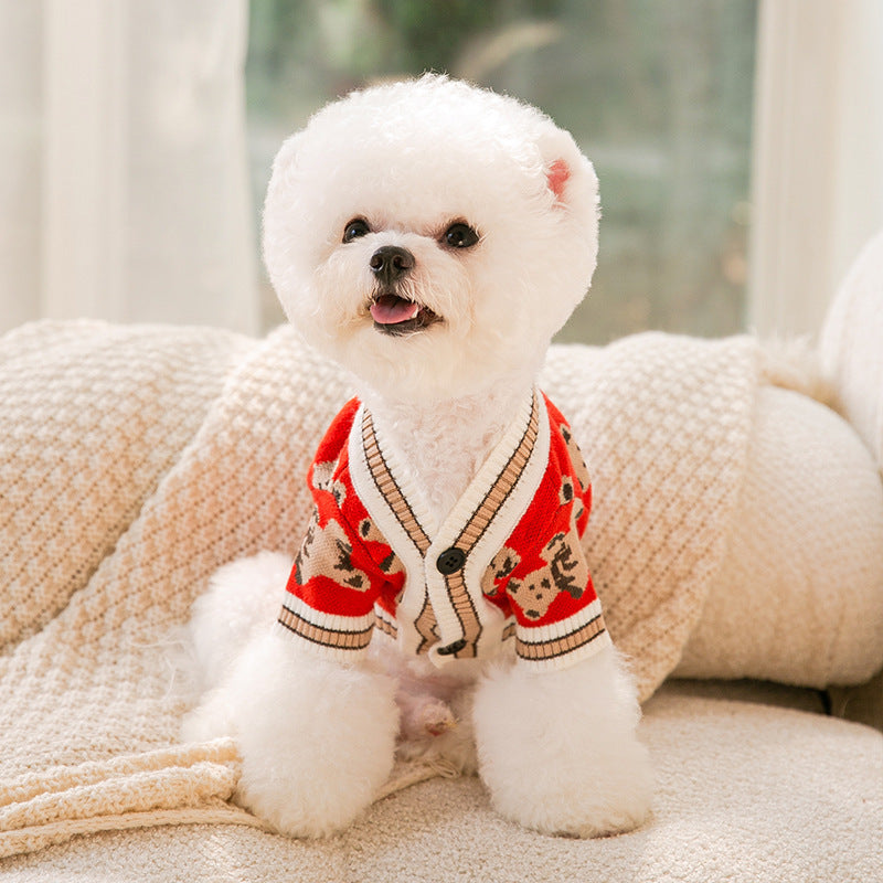 Pet Simple Warm Knitted Sweater Clothing