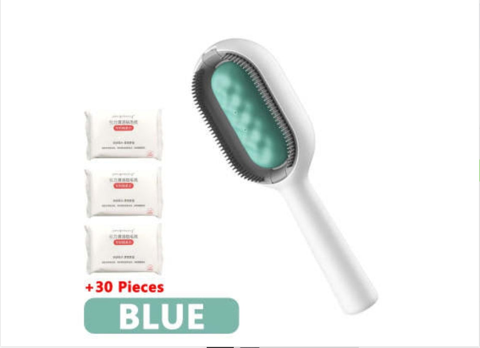 Pet Grooming Brush With Tank For Hair Removal Tool