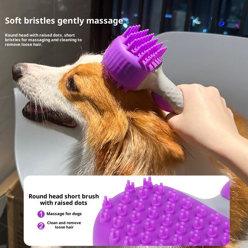 Pet Shower Brush Bath Hair Cleaning Massage Brush