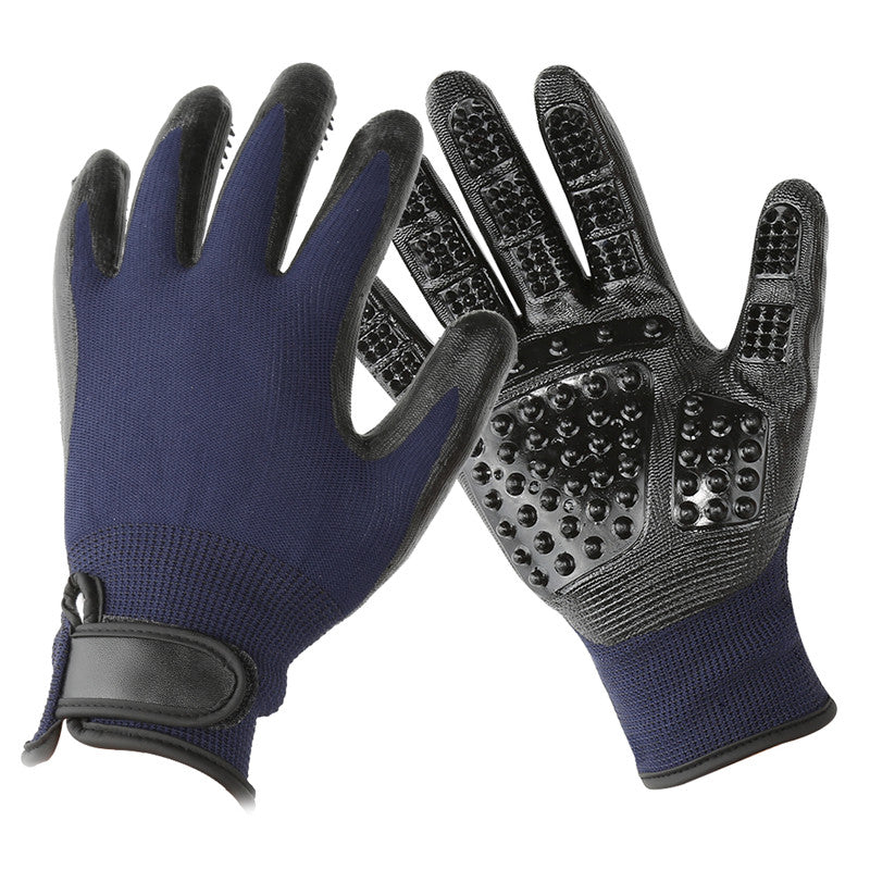 Soft Rubber Pet Grooming Glove Hair Removal Brush