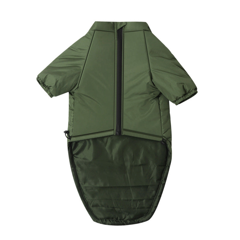 Cotton Two-Leg Pet Jacket For Warmth And Comfort