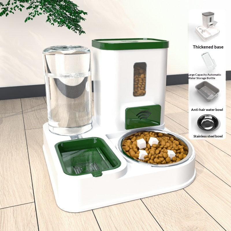 Pet Feeding And Drinking Station With Bowl