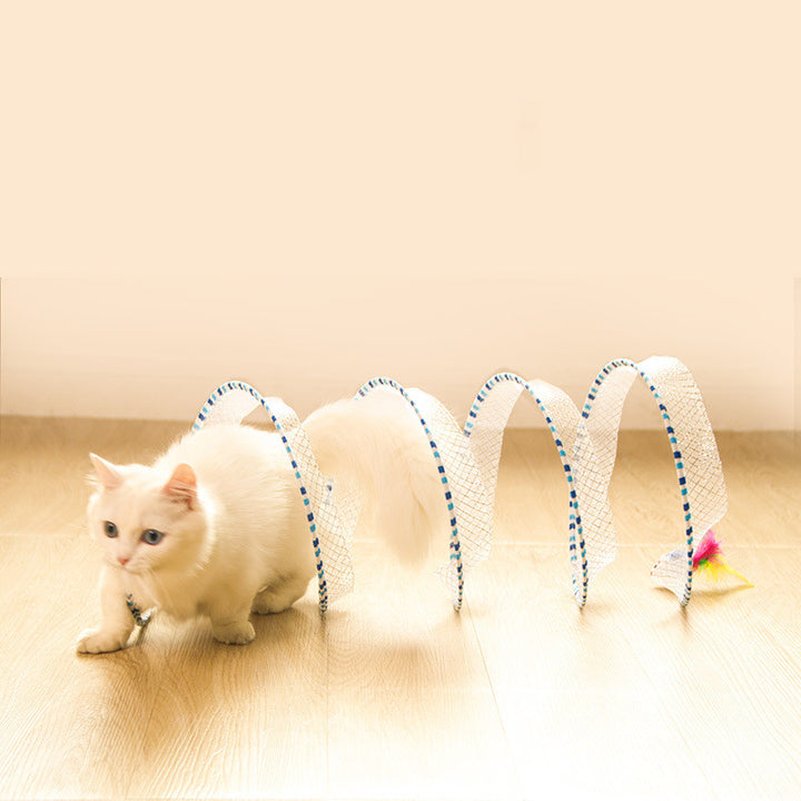 Pet Foldable Storage Tunnel Interactive Toy