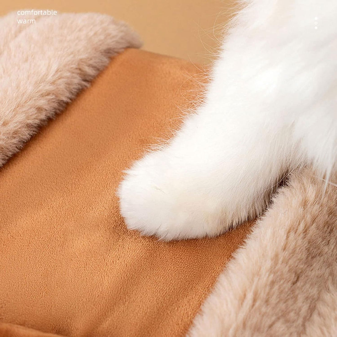 Plush Pet Travel Backpack Carrier With Hand Warmers