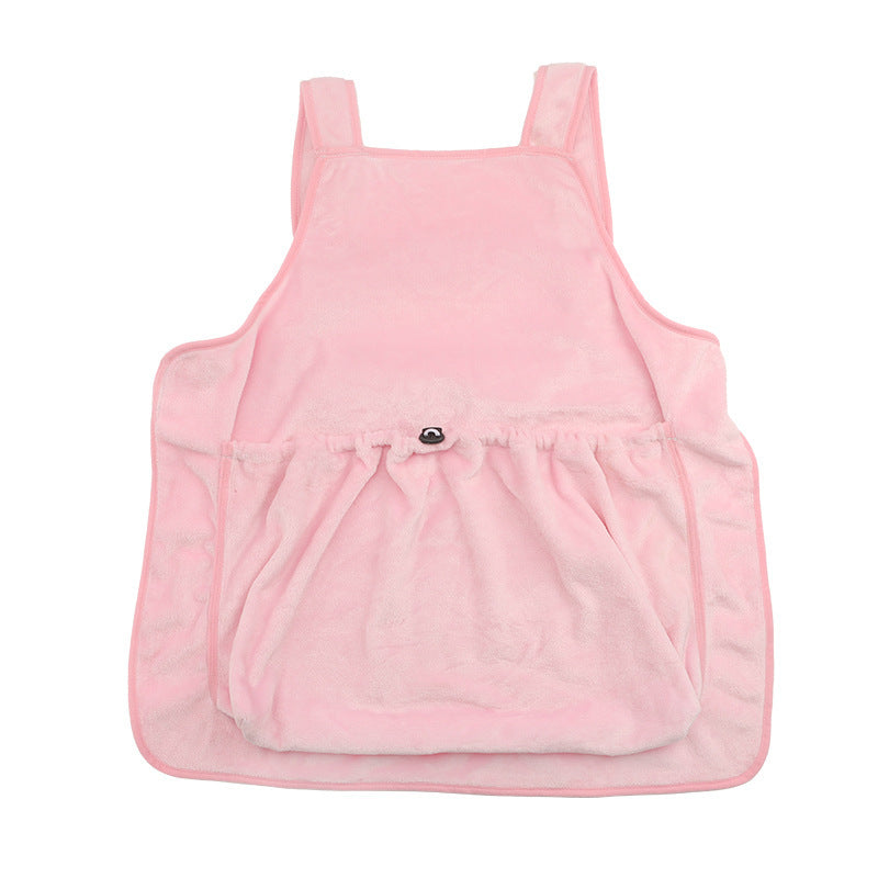 Plush Pet Carrier Apron Chest Bag For Travel
