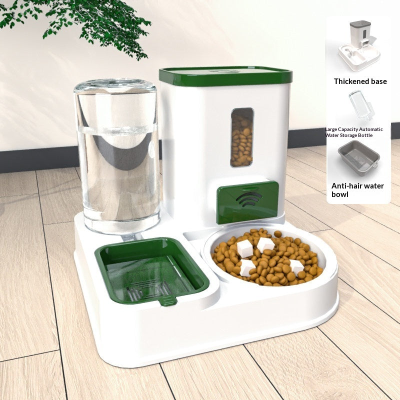 Pet Feeding And Drinking Station With Bowl