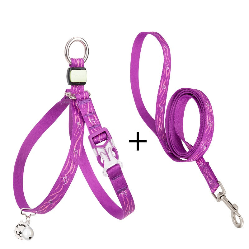 Pet Bell Chest Harness With Leash Vest Package