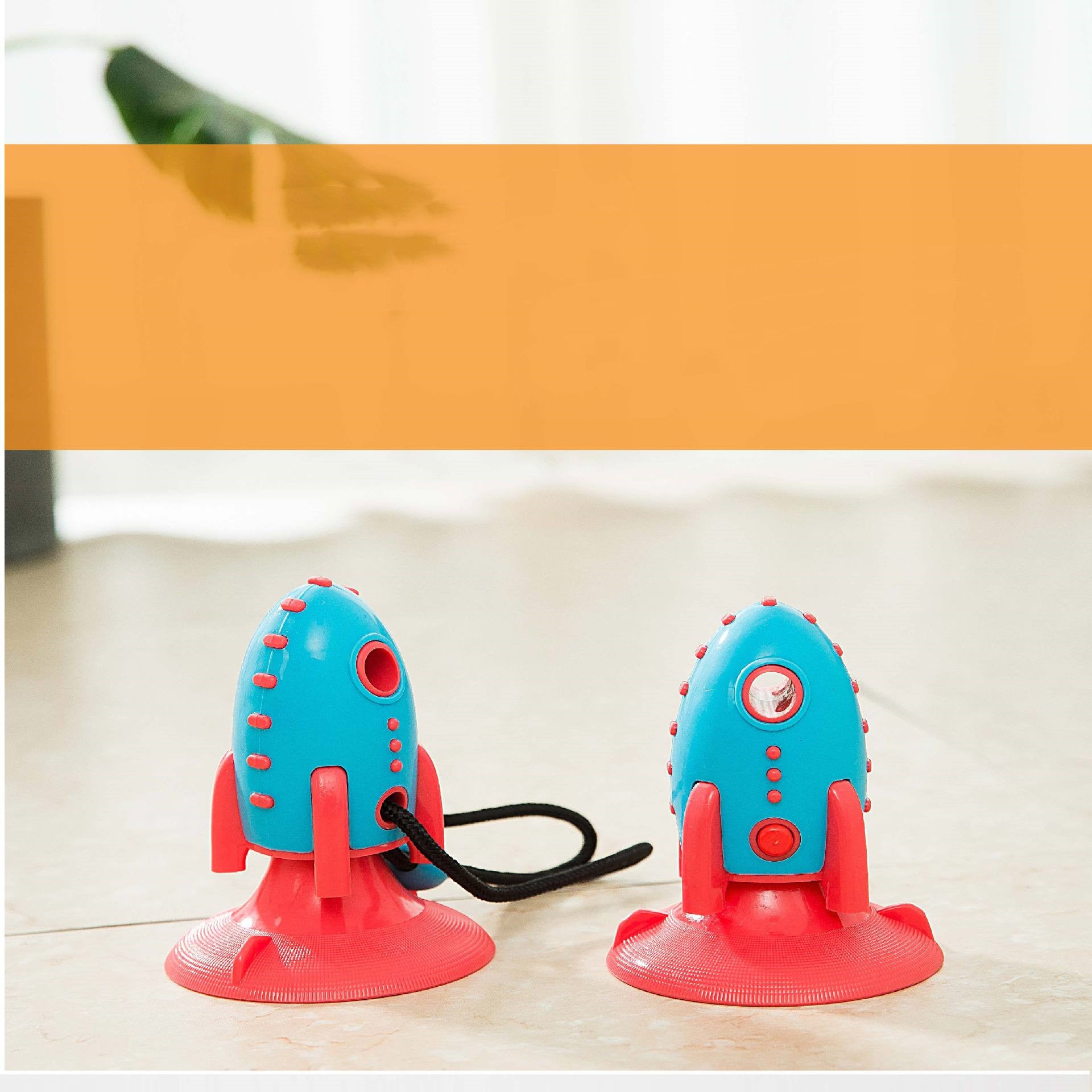Pet Rocket Food Dispensing Bite Resistant Toy