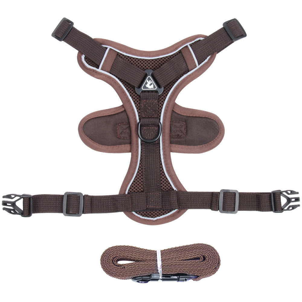 Pet Vest Style Chest Harness With Leash