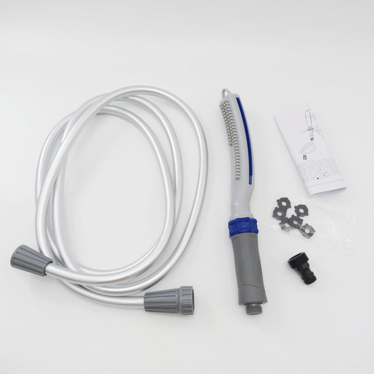 Pet Bath Brush With Water Hose Attachment