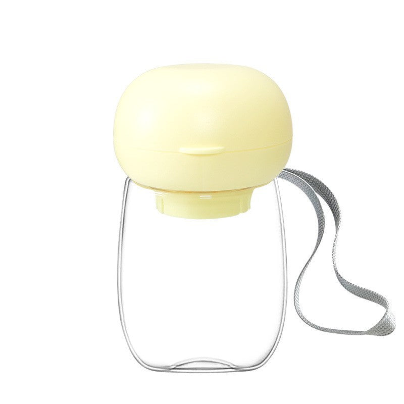 Portable Pet Water Bottle With Feeding Bowl For Travel