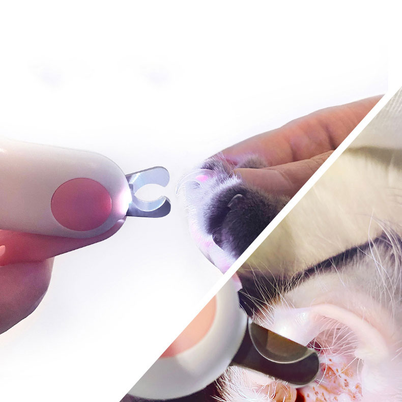 LED Illuminated Mini Pet Nail Trimmer Tool