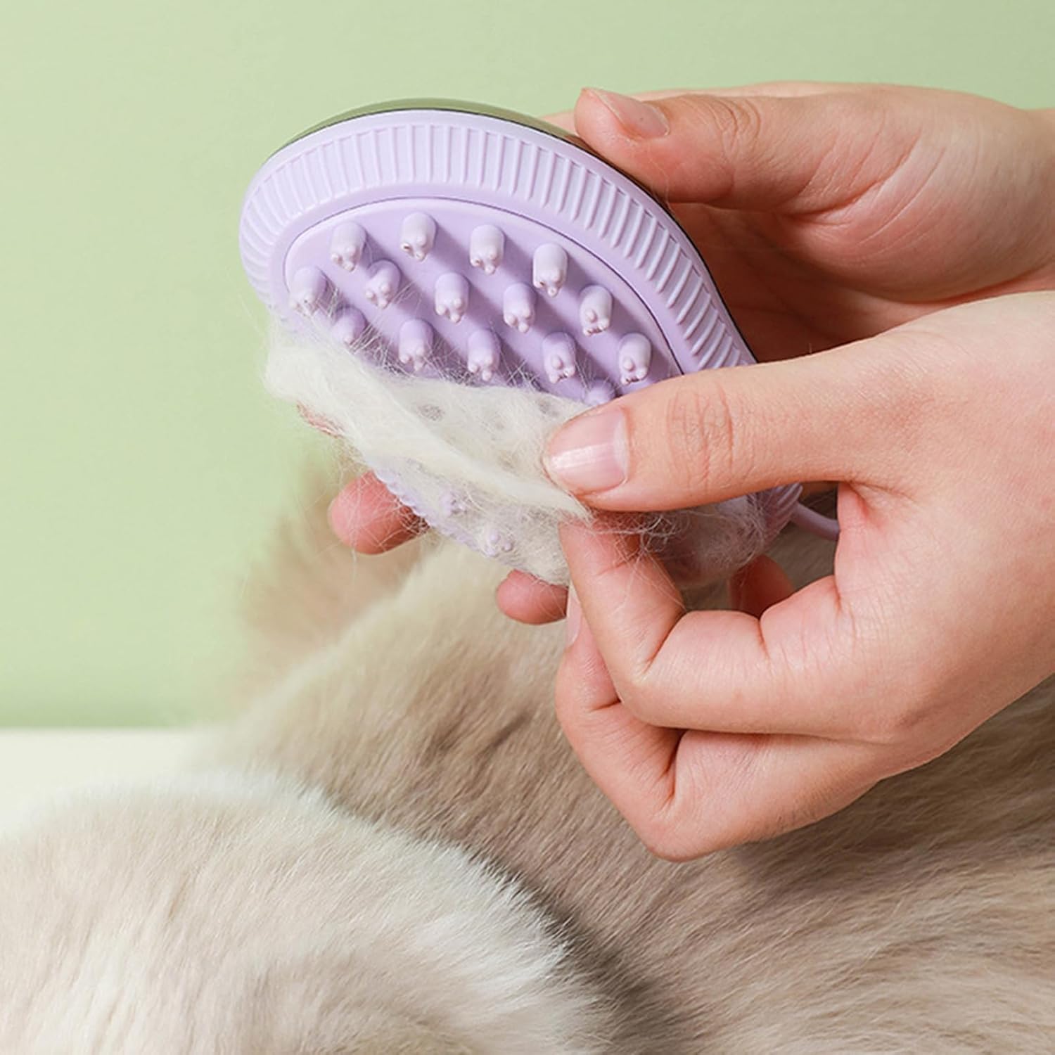 Pet Silicone Bath Massage Brush With Shampoo Dispenser