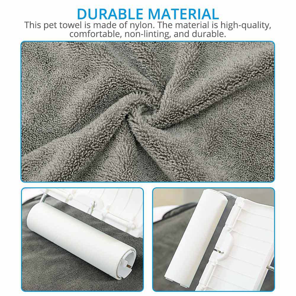 Pet Super Absorbent Bathrobe Bath Towel For Grooming