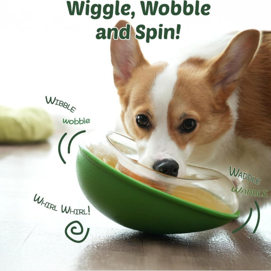 Pet Anti Tumble Avocado Feeding Bowl