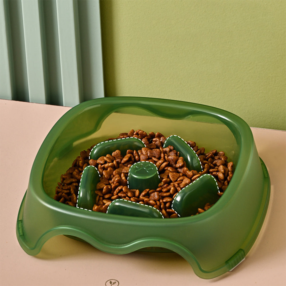 Anti-Choking Pet Slow Feeding Water Bowl