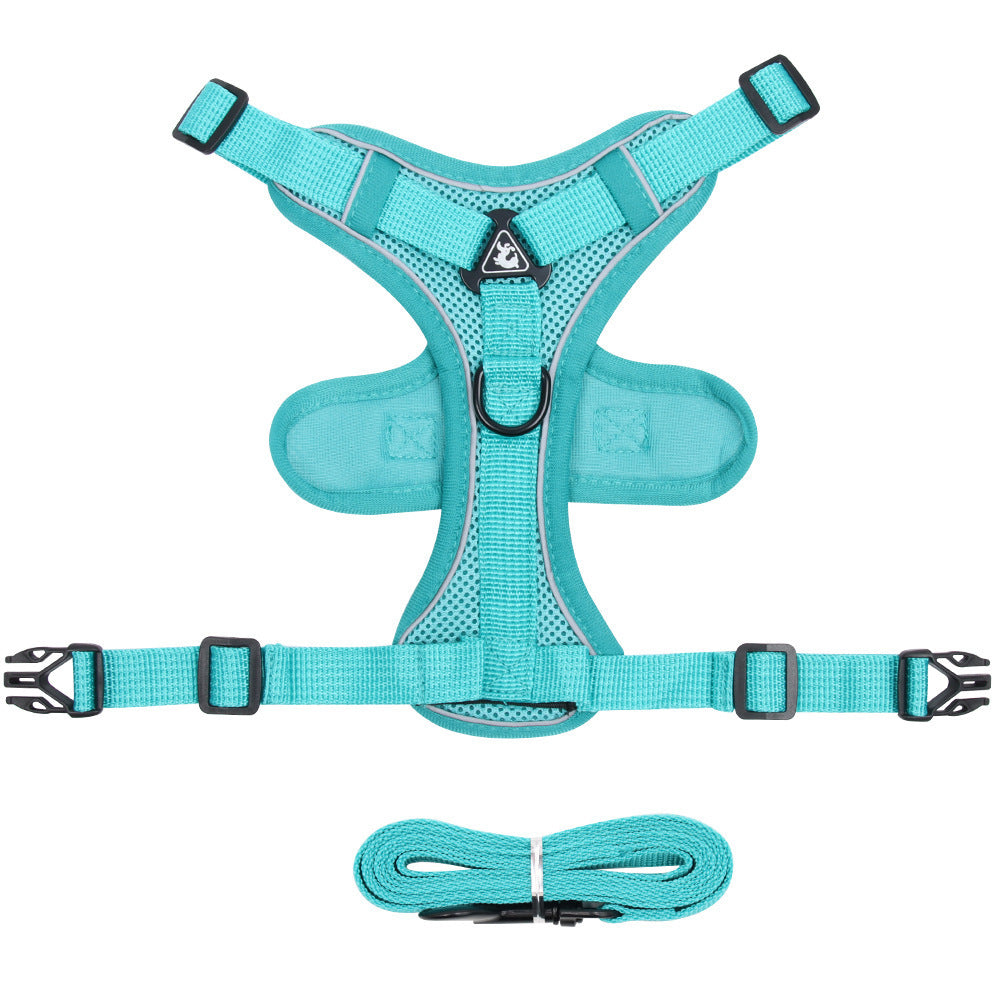 Pet Vest Style Chest Harness With Leash