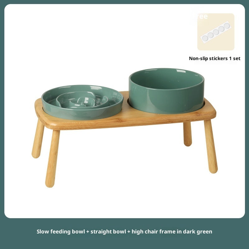 Pet Ceramic Slow Feeding Anti Choking Bowl