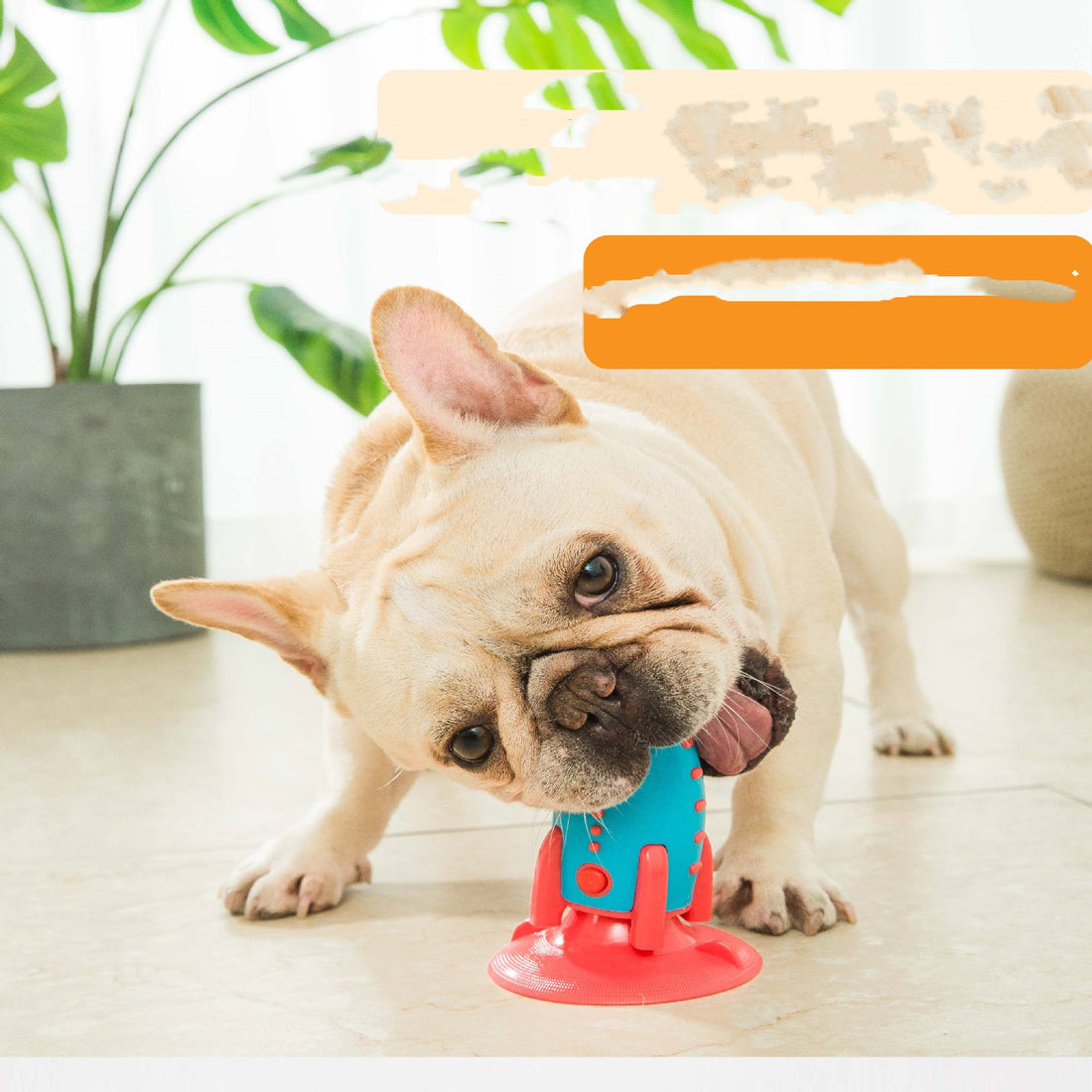 Pet Rocket Food Dispensing Bite Resistant Toy