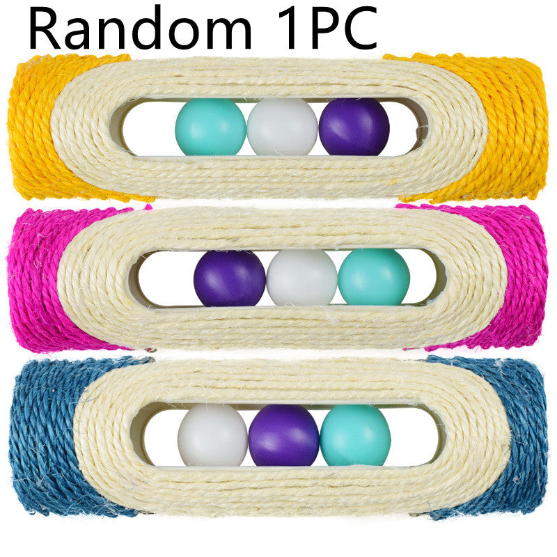 Pet Sisal Drum Three Piece Interactive Toy