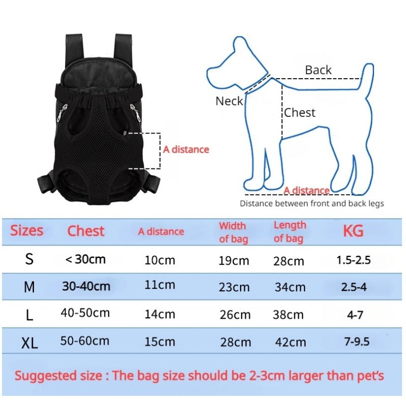 Breathable Adjustable Pet Backpack Carrier For Travel And Hiking
