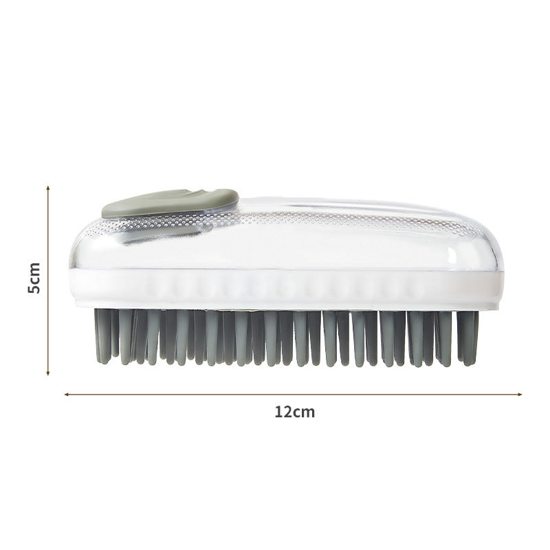 Pet Silicone Bath Massage Brush Foam Cleaning Brush