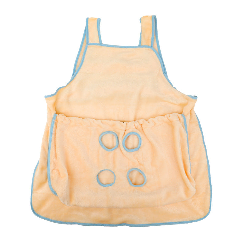 Plush Pet Carrier Apron Chest Bag For Travel