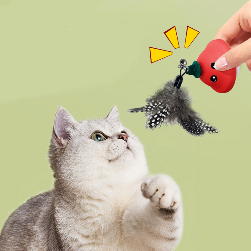 Pet Suction Cup Retractable Wand Teaser Exercise Toy