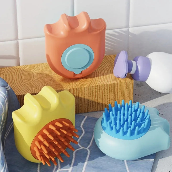 Pet Bath Massage Brush Comb With Shampoo Box Cleaning Supplies