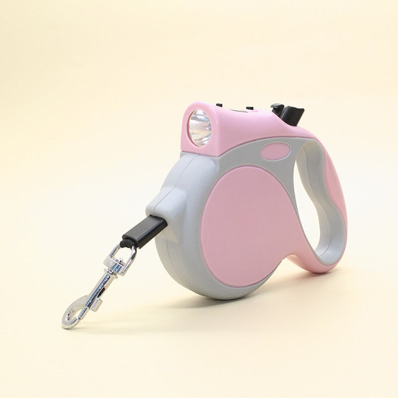 Lighted Retractable Pet Rope Leash For Safe Walking