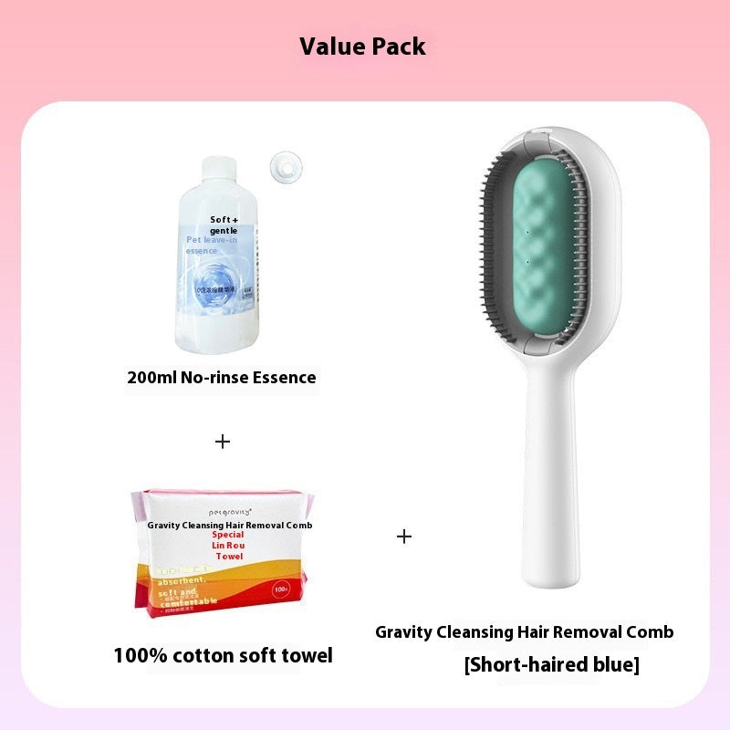 Pet Grooming Brush With Tank For Hair Removal Tool