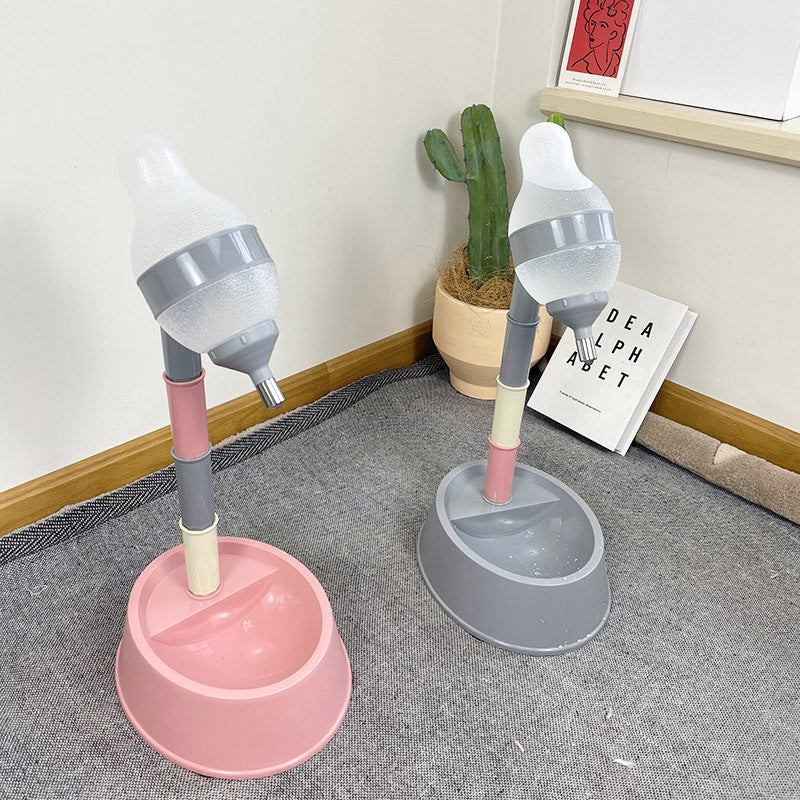 Pet Adjustable Height Automatic Water Dispenser Feeder Bowl