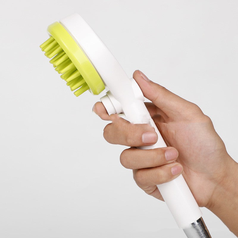Pet Cleaning Massage Comb Bath Brush With Shower Head Attachment