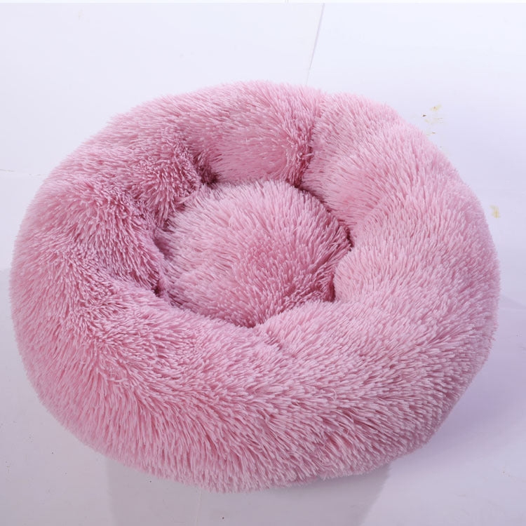 Pet Round Cotton Winter Warm Sleeping Bed