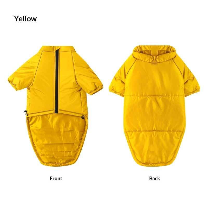 Cotton Two-Leg Pet Jacket For Warmth And Comfort