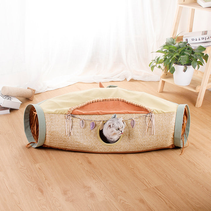 Pet Net Litter Roll Toy Drilling Hole Supplies