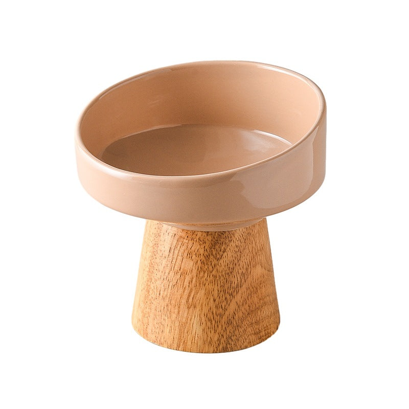 Pet Ceramic Elevated Feeding And Water Bowl Dish