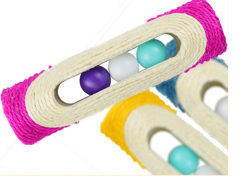 Pet Sisal Drum Three Piece Interactive Toy